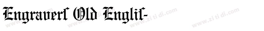 Engravers Old Englis字体转换